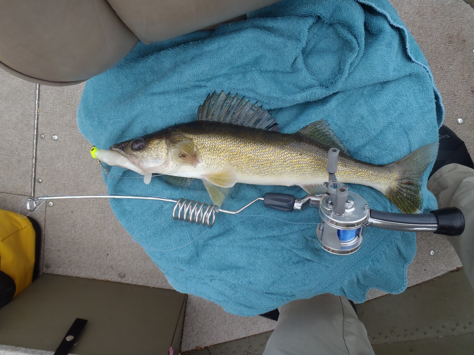 Jeff's Tackle Box Walleye on an Emmrod Packer and 5500C