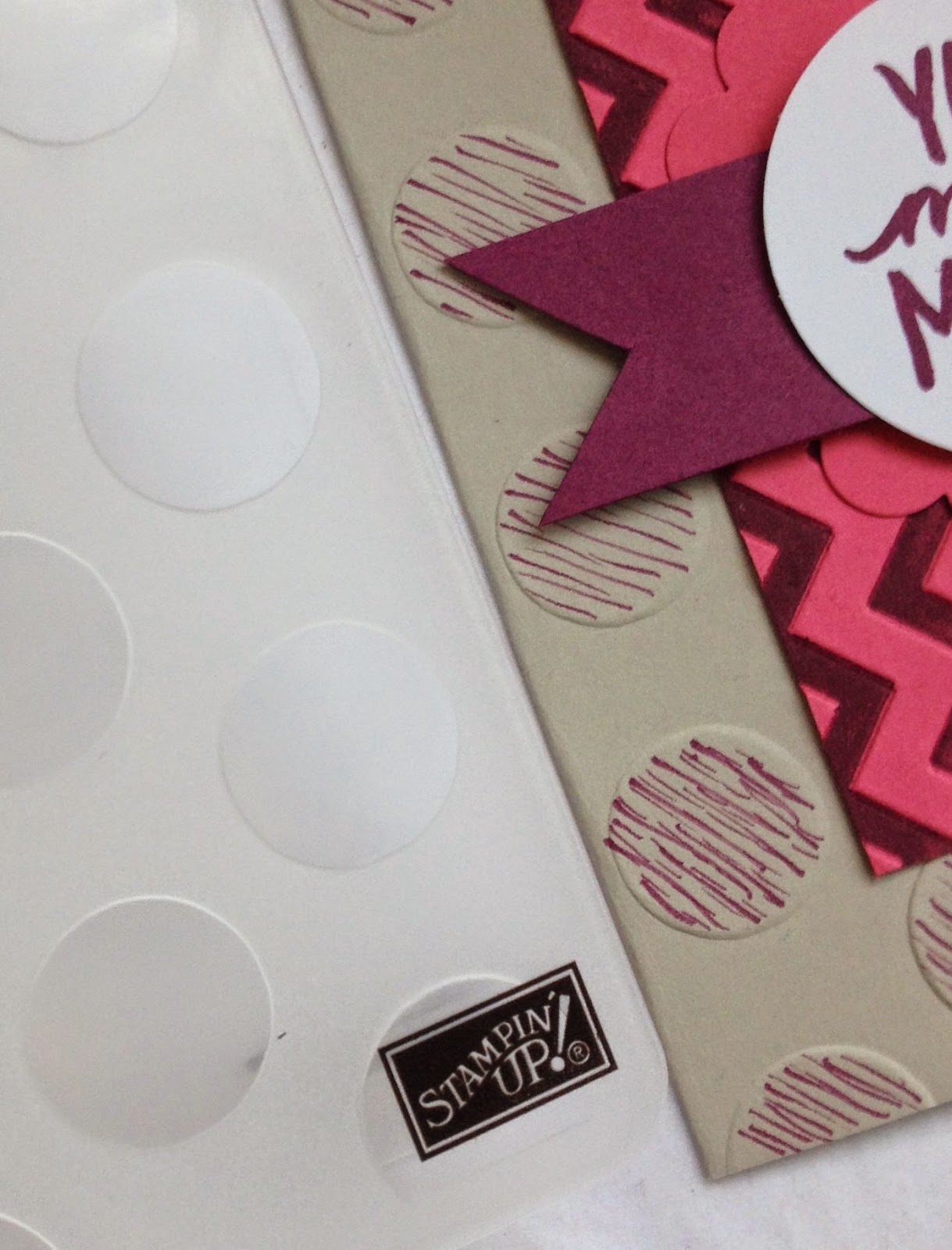 Stampin Up Sale-a-Bration 2015 MidnightCrafting Best Day Ever circle detail