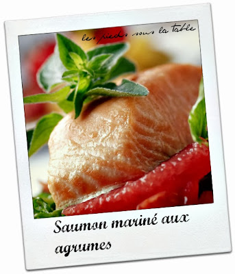 Saumon mariné aux agrumes