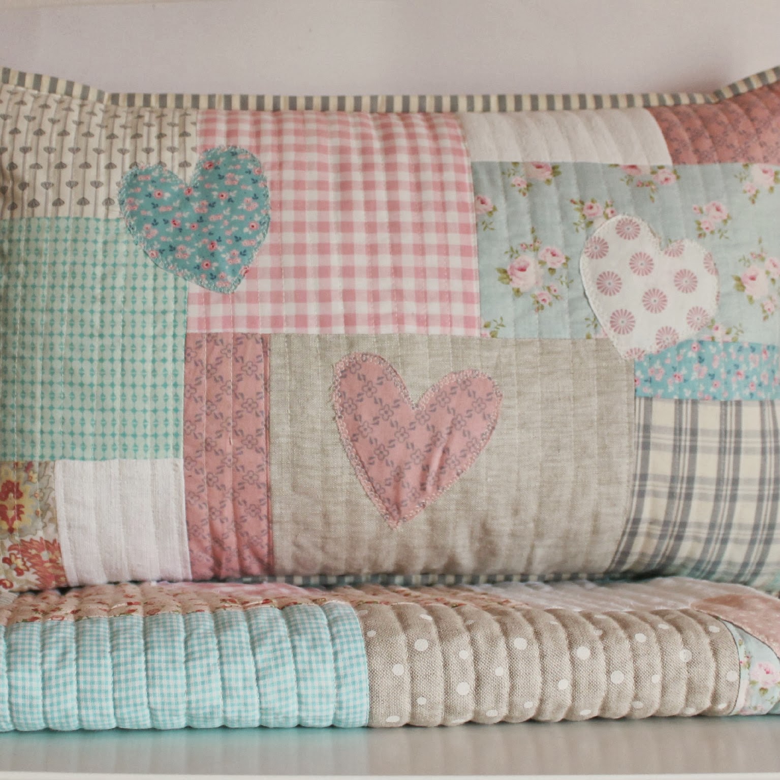 Roxy Creations Peachy baby quilt and pillow