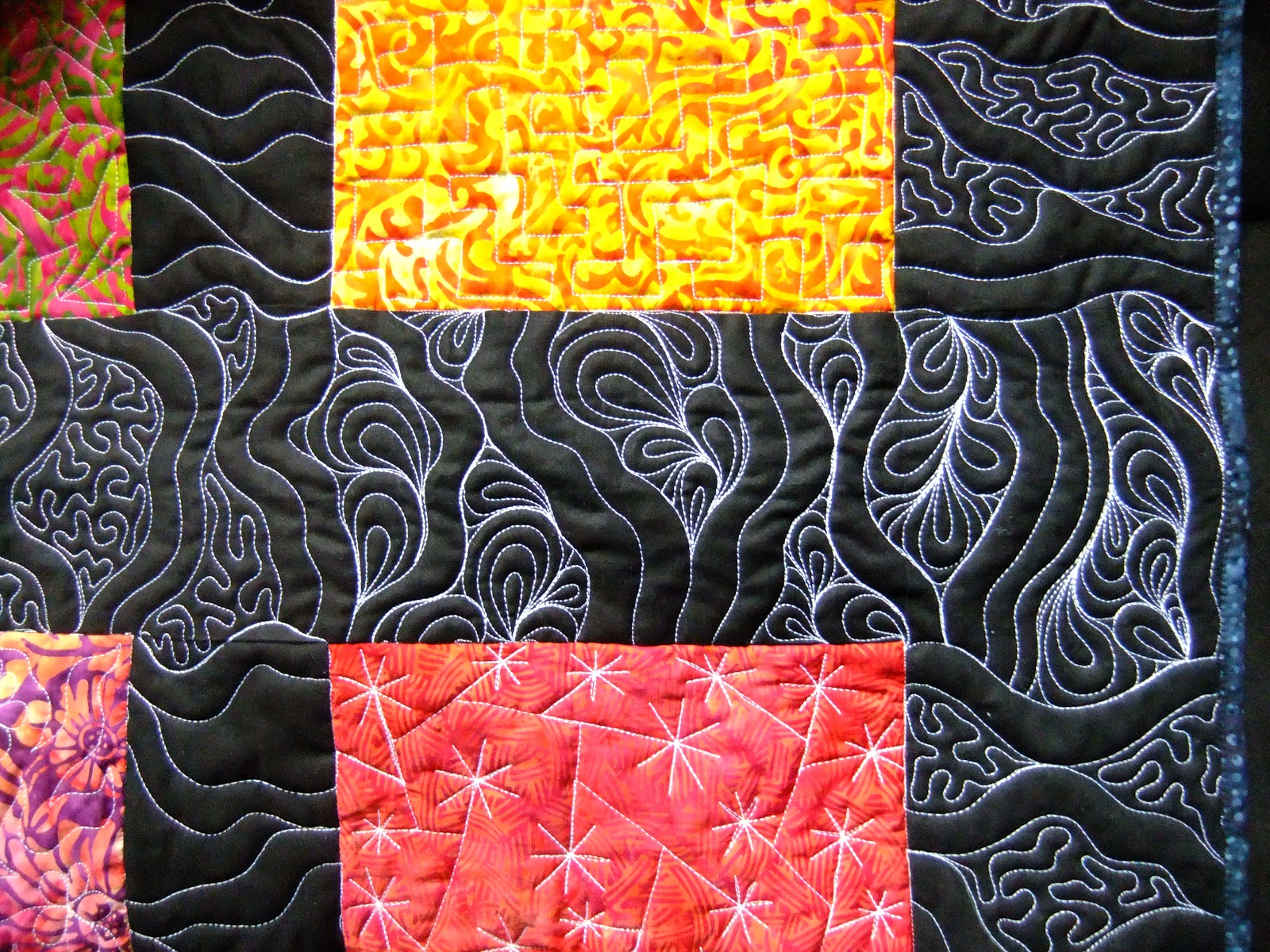 The Free Motion Quilting Project Quilt Along 36 Quilting Trapped Paisley