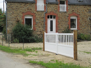 New gates and front view of our holiday home