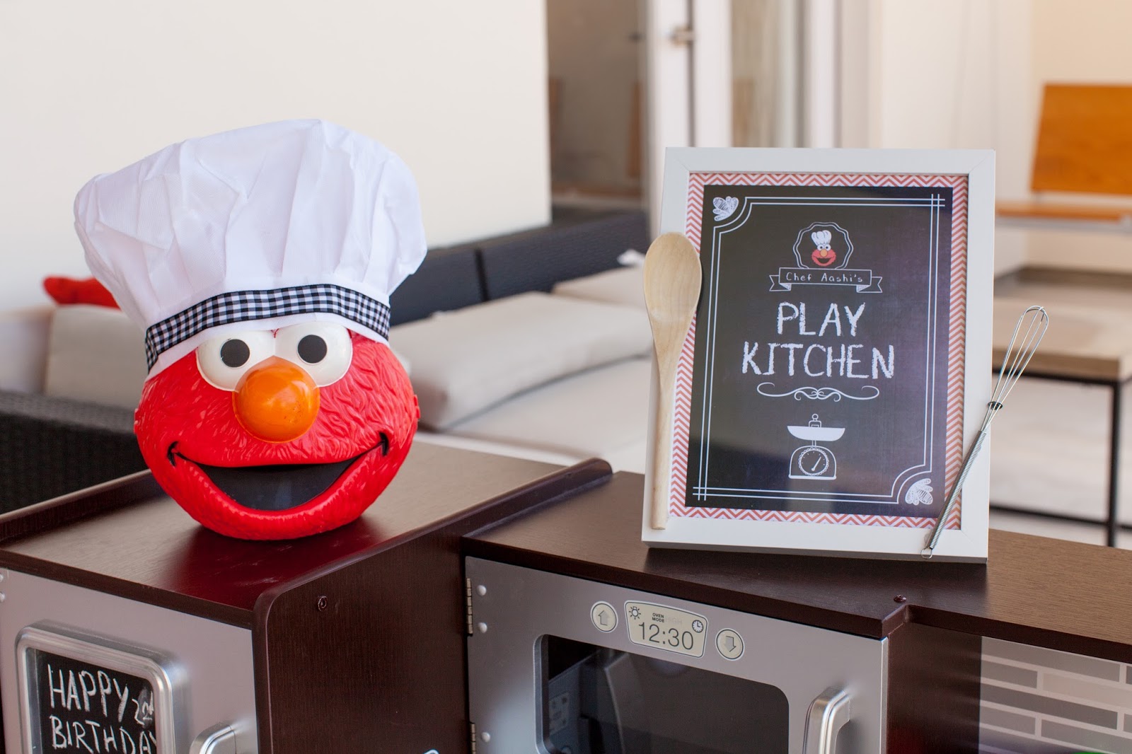 The Party Wall Chef Elmo Play Kitchen Birthday Party