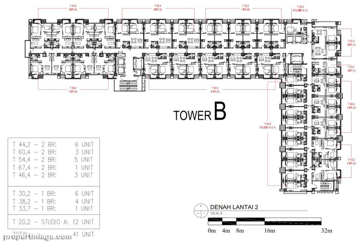 Gambar Apartment Sentul Tower City Propertiniaga Denah 2 Gambar