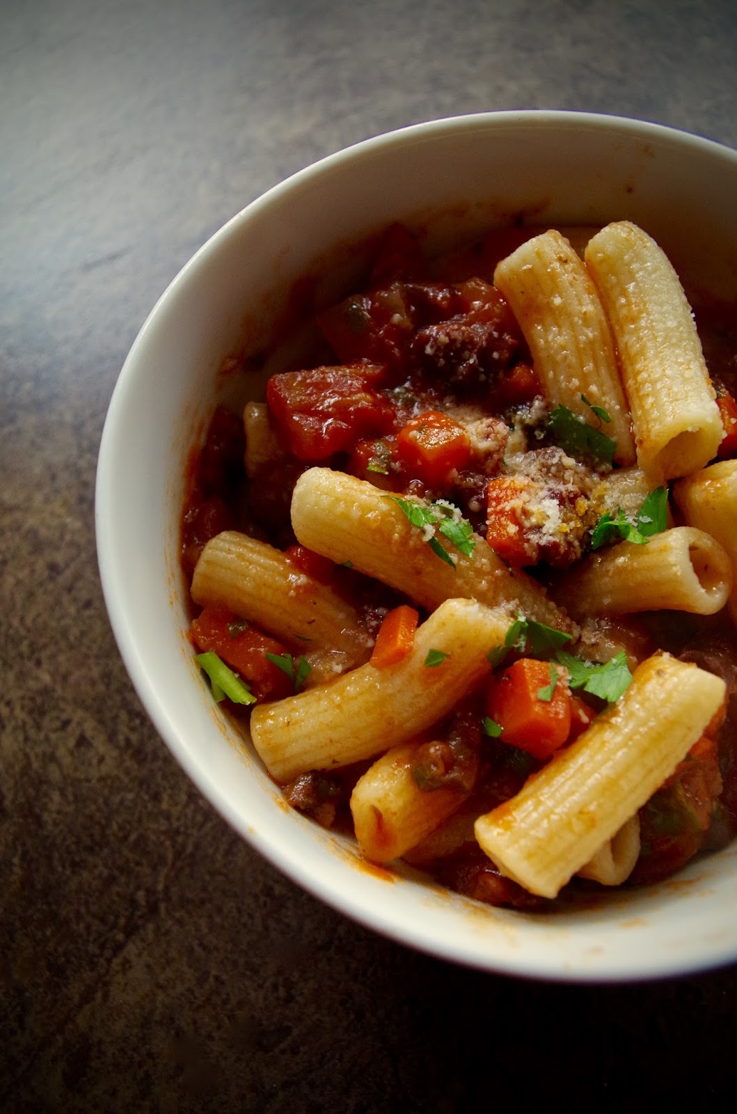 Pasta with GibletMushroom Sauce