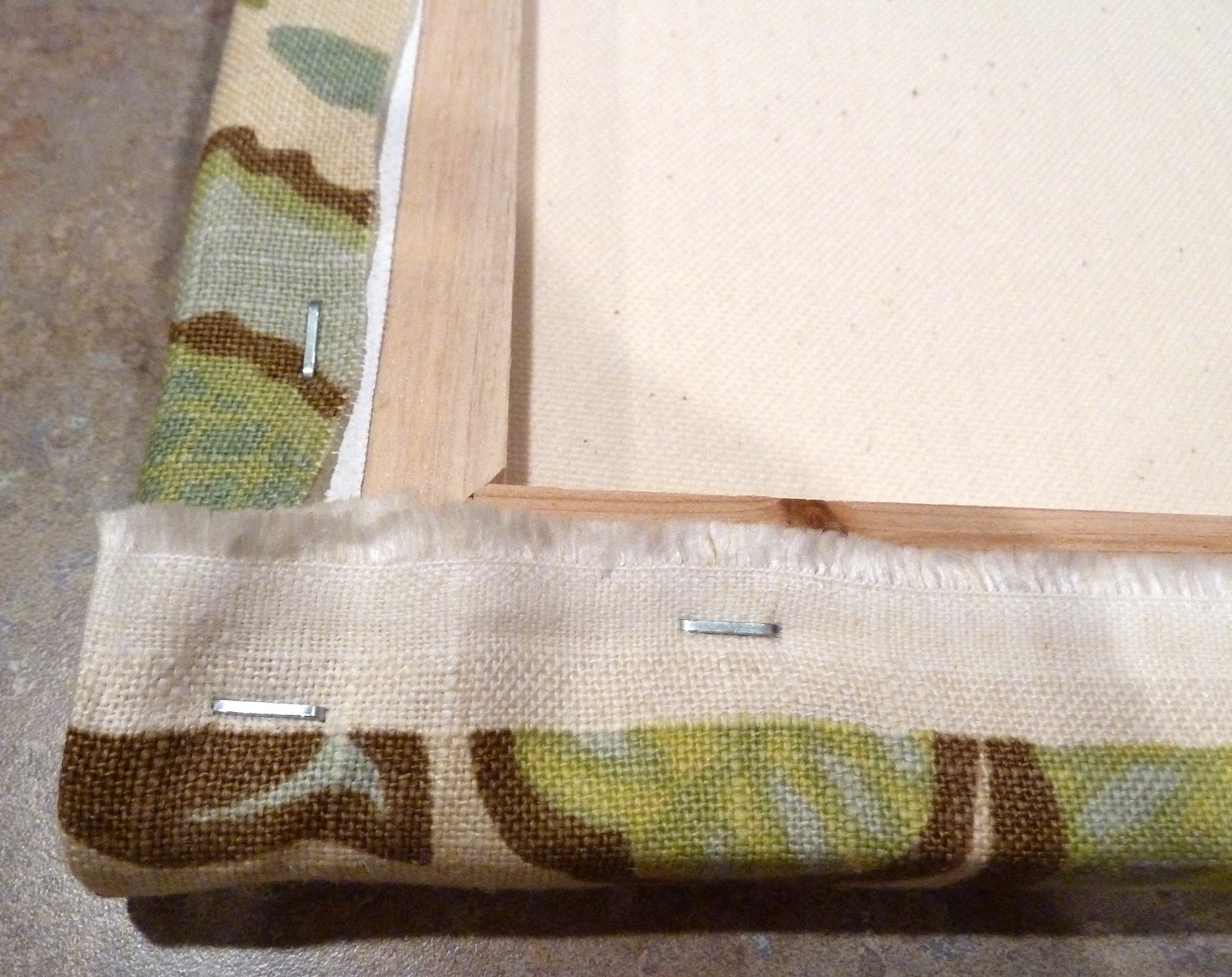 Fabric Canvases Half Bath Redo Part 1