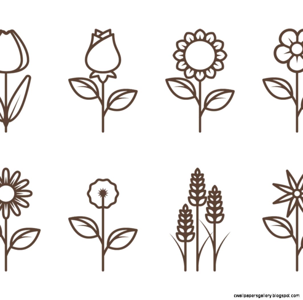 Free vector Flower Outline Vectors 10075 My Graphic Hunt Free vector Flower Outline Vectors 10075 My Graphic Hunt