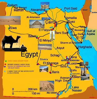 Egypt Tourist Map