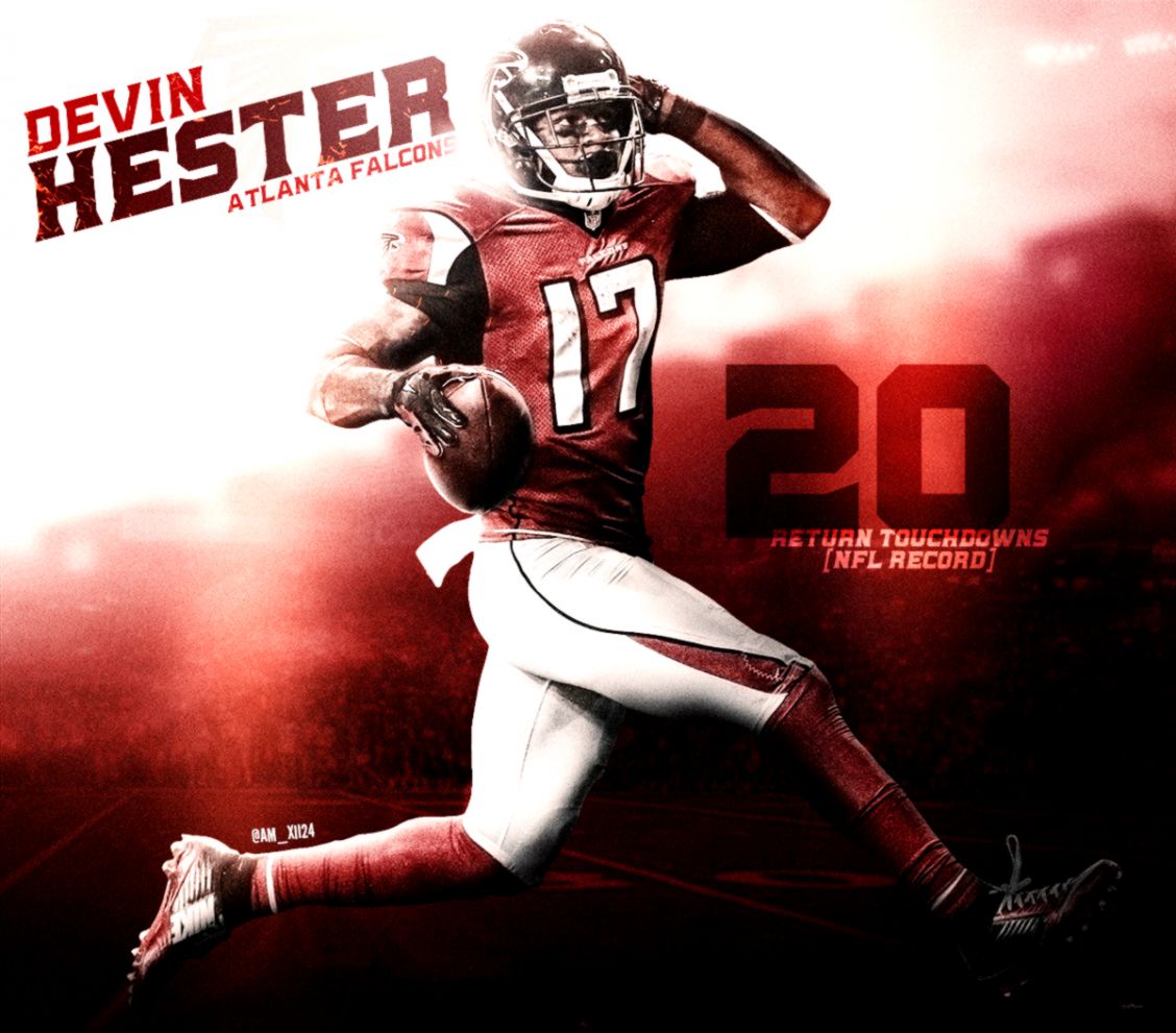 Devin Hester 20th TD graphic falcons Devin Hester 20th TD graphic falcons