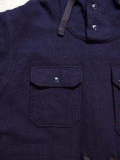Engineered Garments "Over Parka in Dk.Navy 16oz Wool Flannel" Fall/Winter 2015 SUNRISE MARKET