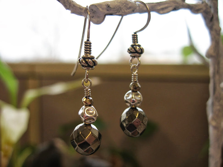 pyrite earrings