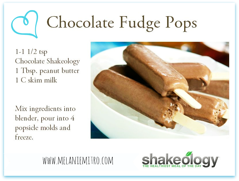 Committed to Get Fit Shakeology Fudge Pops