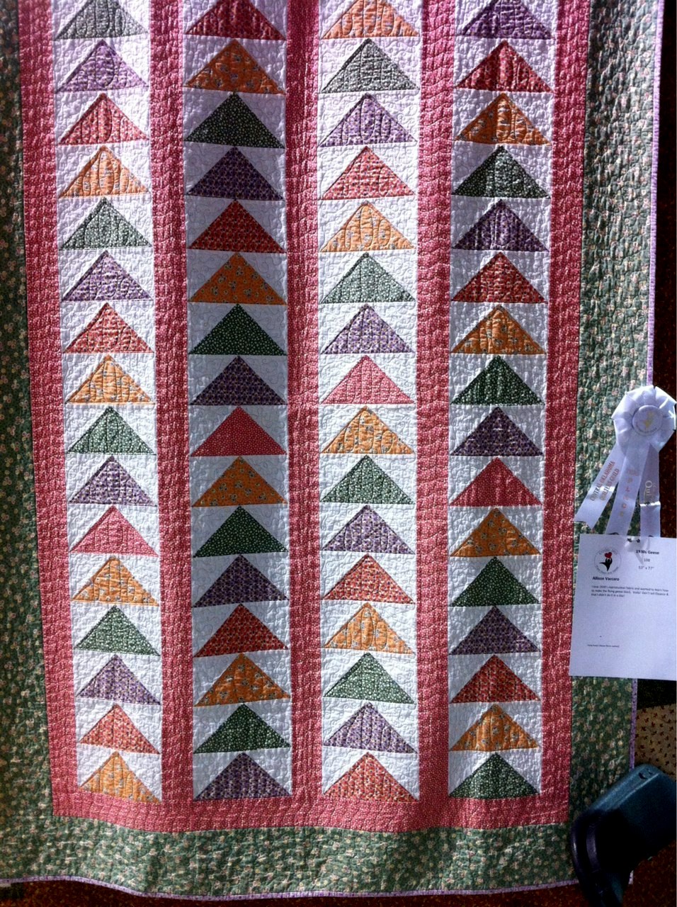 Empty Nest Gardens and Quilts Flying Geese