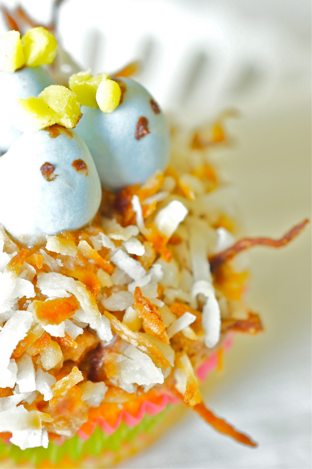 Thyme Baby Blue Bird Nest Cupcakes