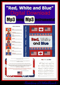 "Red, White and Blue" Digital Files by Debbie Clement 