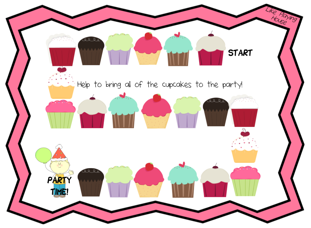 From The Heart Up. Cupcake frenzy! Free printable activities all