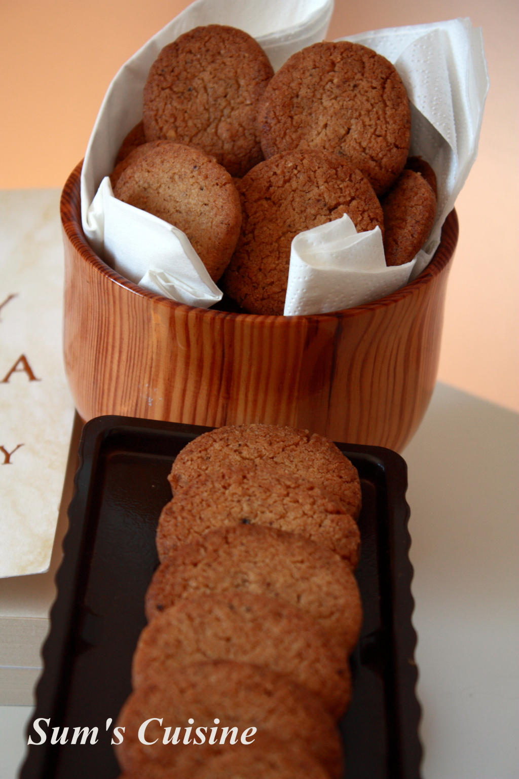 Sum's Cuisine Coffee Walnut Cookies
