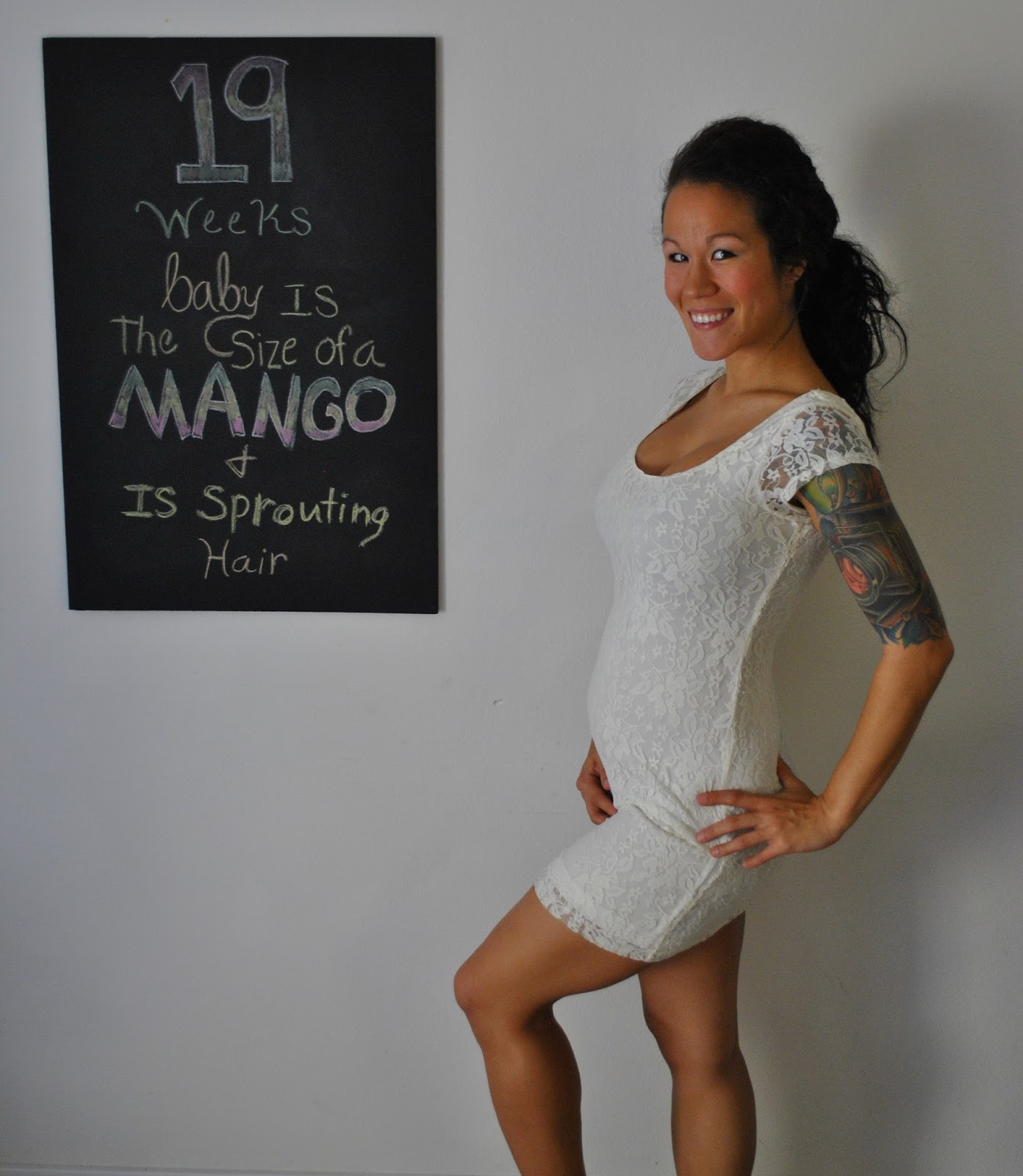 Diary of a Fit Mommy: 19 Weeks Pregnancy Chalkboard Update