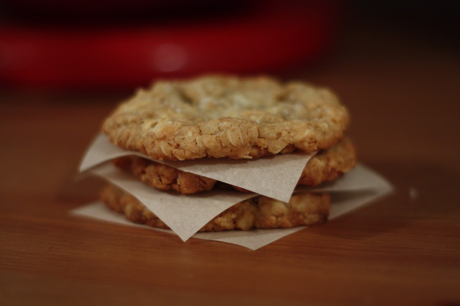 alyssa's kitchen Salted White Chocolate Oatmeal Cookies