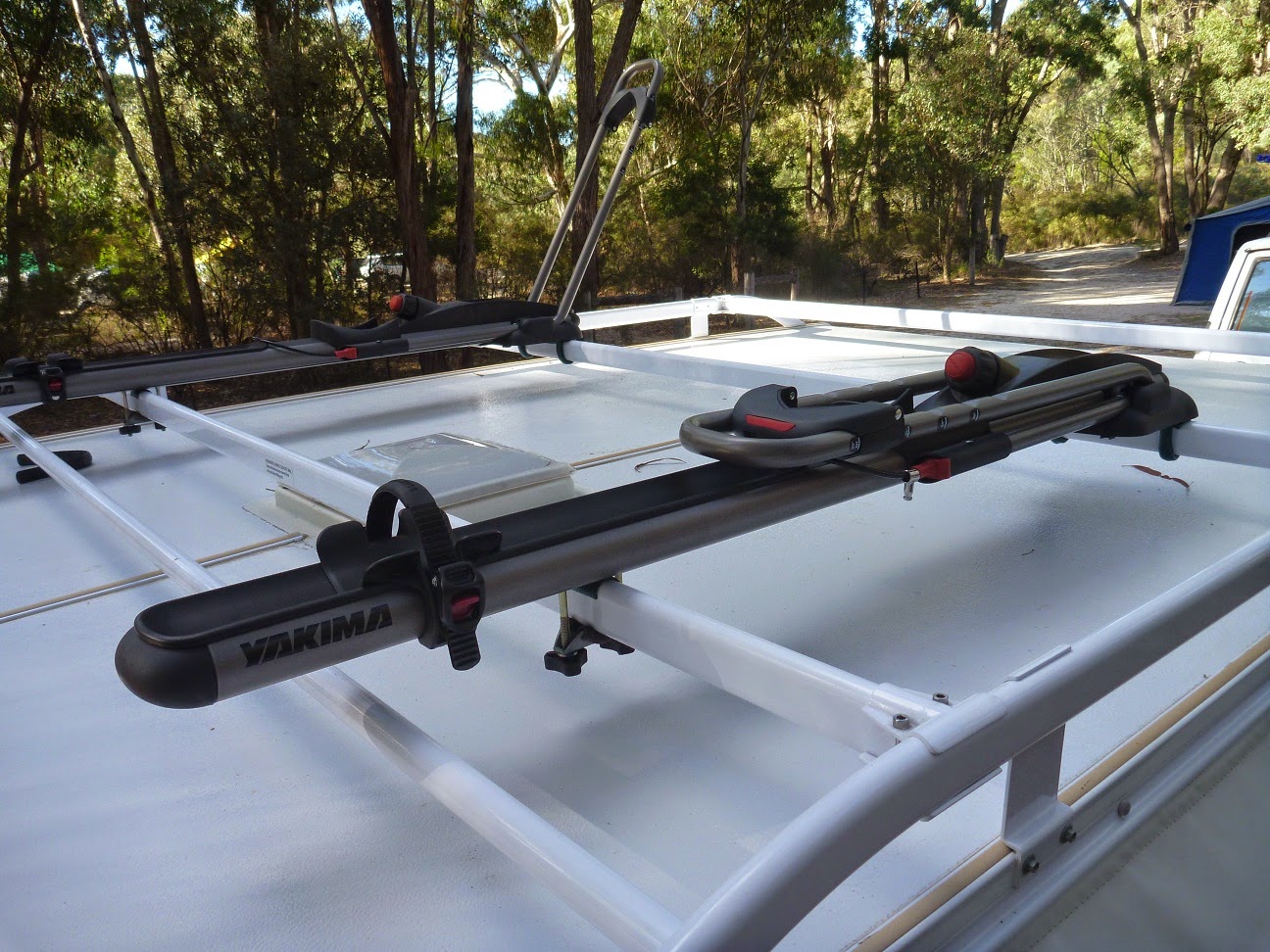 Troy Szczurkowski Yakima Highroller racks to Jayco Dove Outback