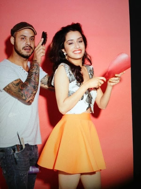 Shraddha Kapoor on the sets of her Cosmopolitan covershoot