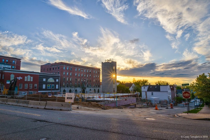 May 2014 Construction in Portland, Maine USA New Housing Avesta 409 Cumberland Avenue Photo by Corey Templeton