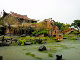 Pond inside Lin An Tai Ancestral House and Museum Yuanshan
