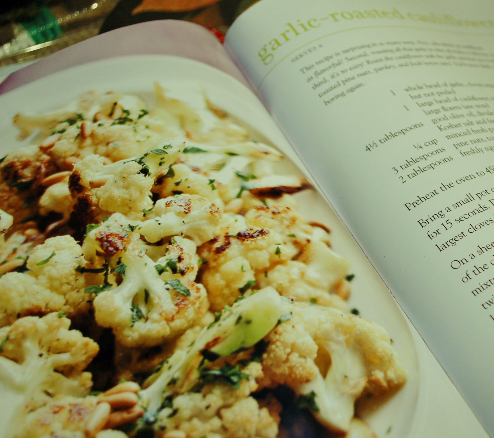 The Spice Garden Ina Garten's GarlicRoasted Cauliflower