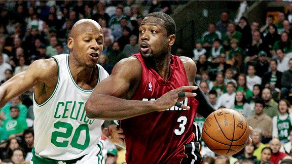 The Celtics and Heat first