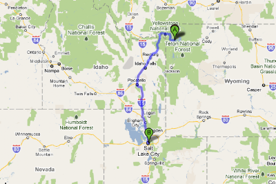 yellowstone salt lake trip road drive try then night park