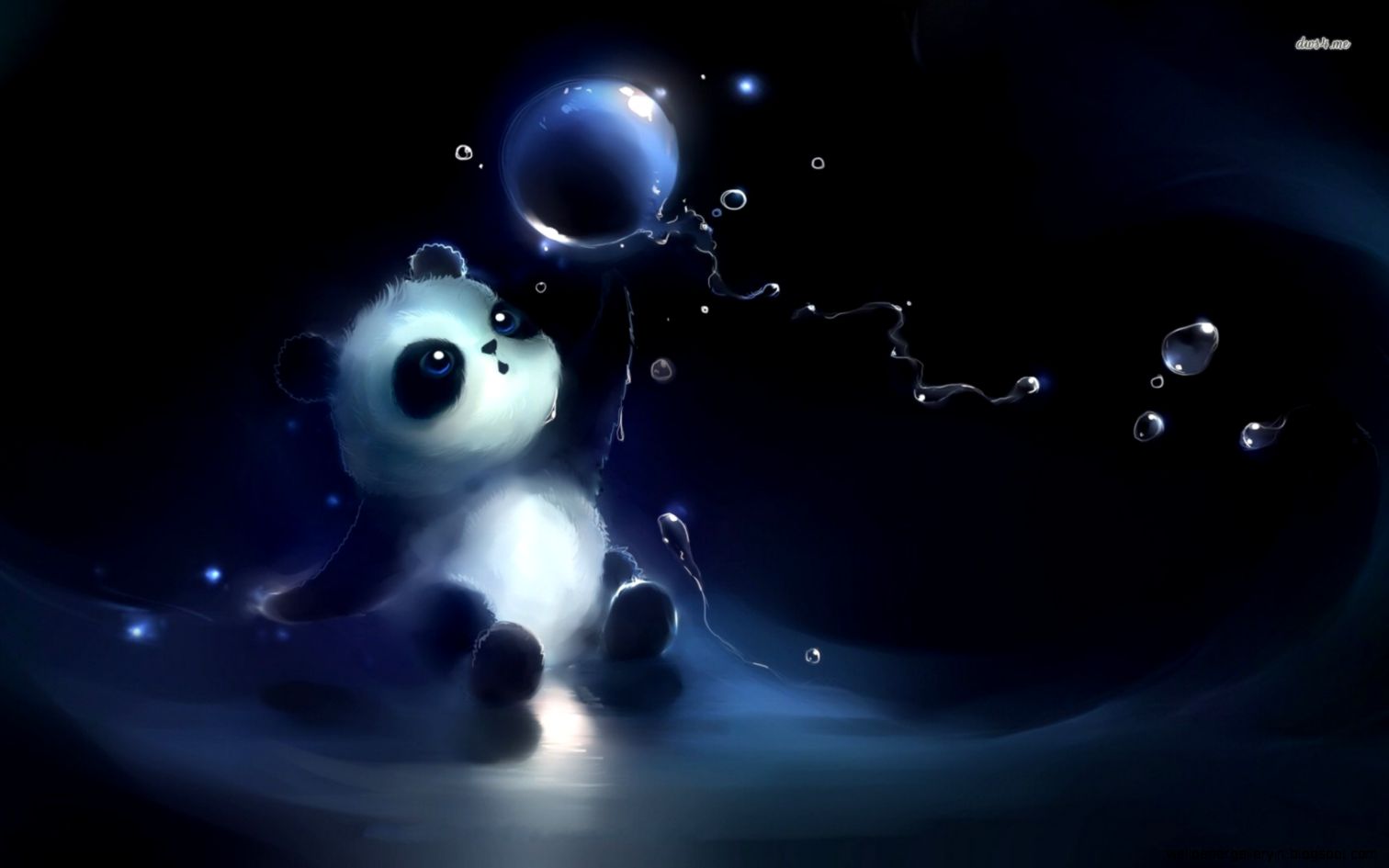 Cute panda playing with bubbles wallpaper Artistic wallpapers Cute panda playing with bubbles wallpaper Artistic wallpapers