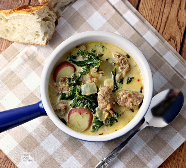 Low Calorie Zuppa Toscana Soup #soupunder200calories