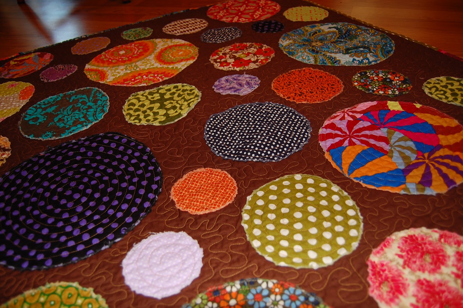 Creatively Em Circle Applique Quilt