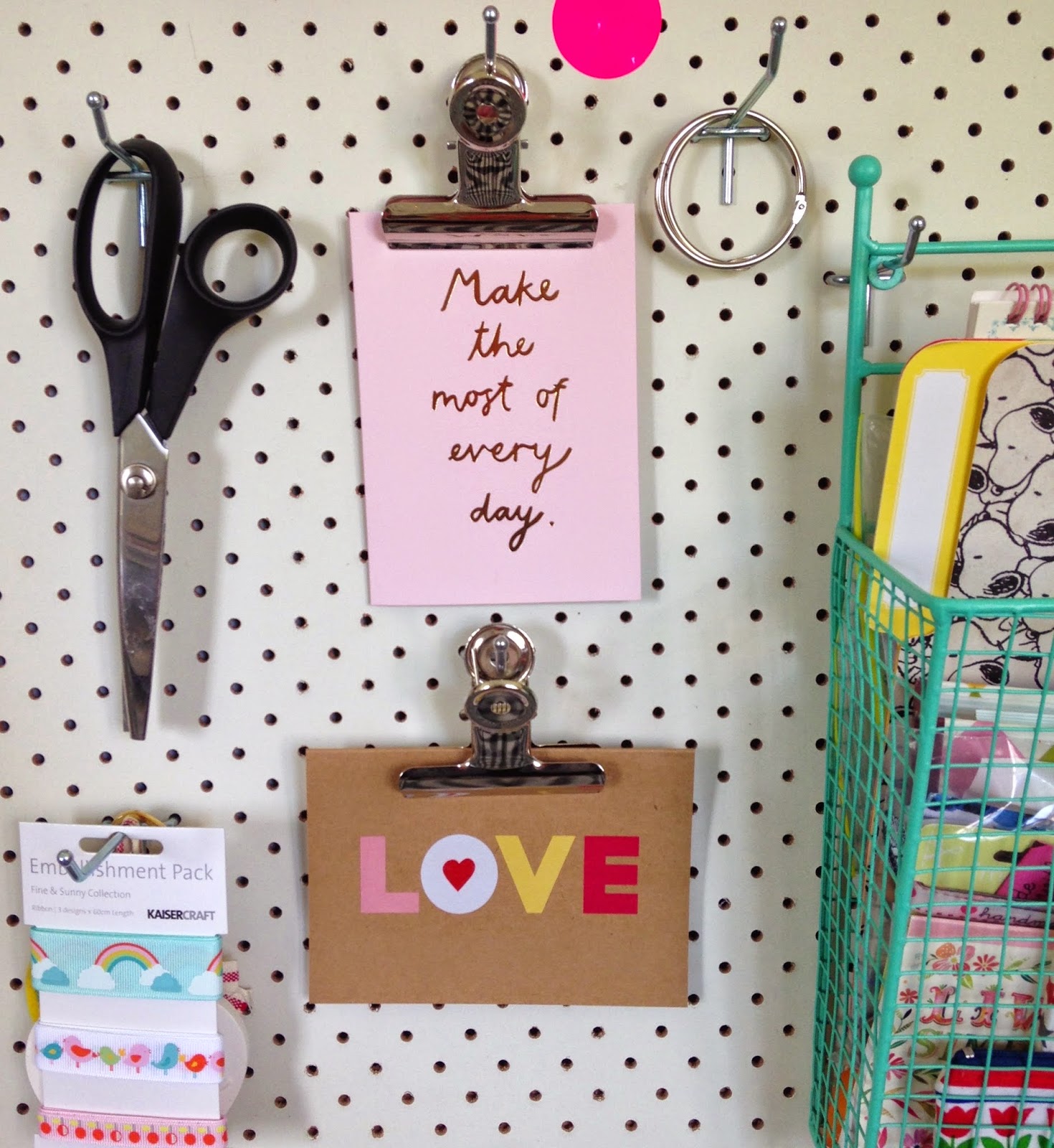 mousehouse Craft Room Pegboard DIY