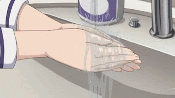 Lave as mãos