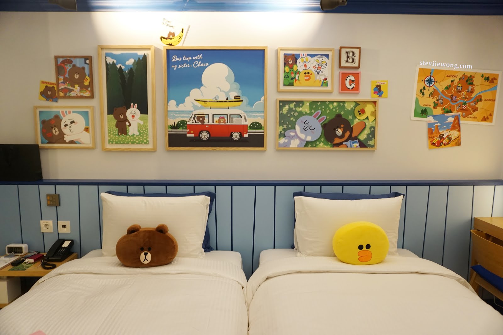 LINE FRIENDS Hotel Room Stevie Wong
