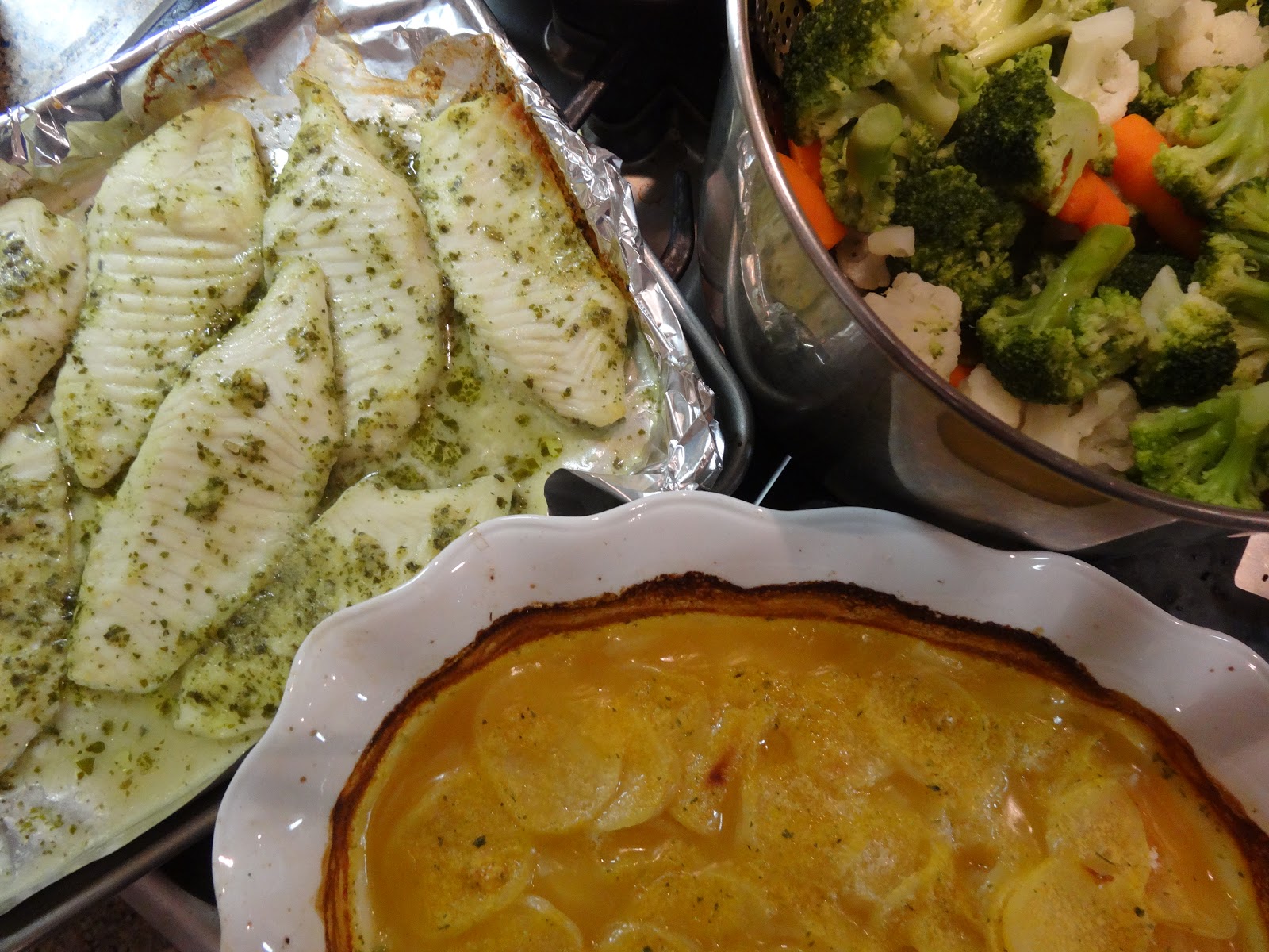 OnceaMonth Chef Basil Pesto Tilapia