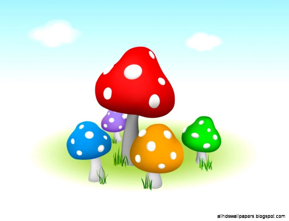 Cartoon Wallpaper Mushroom