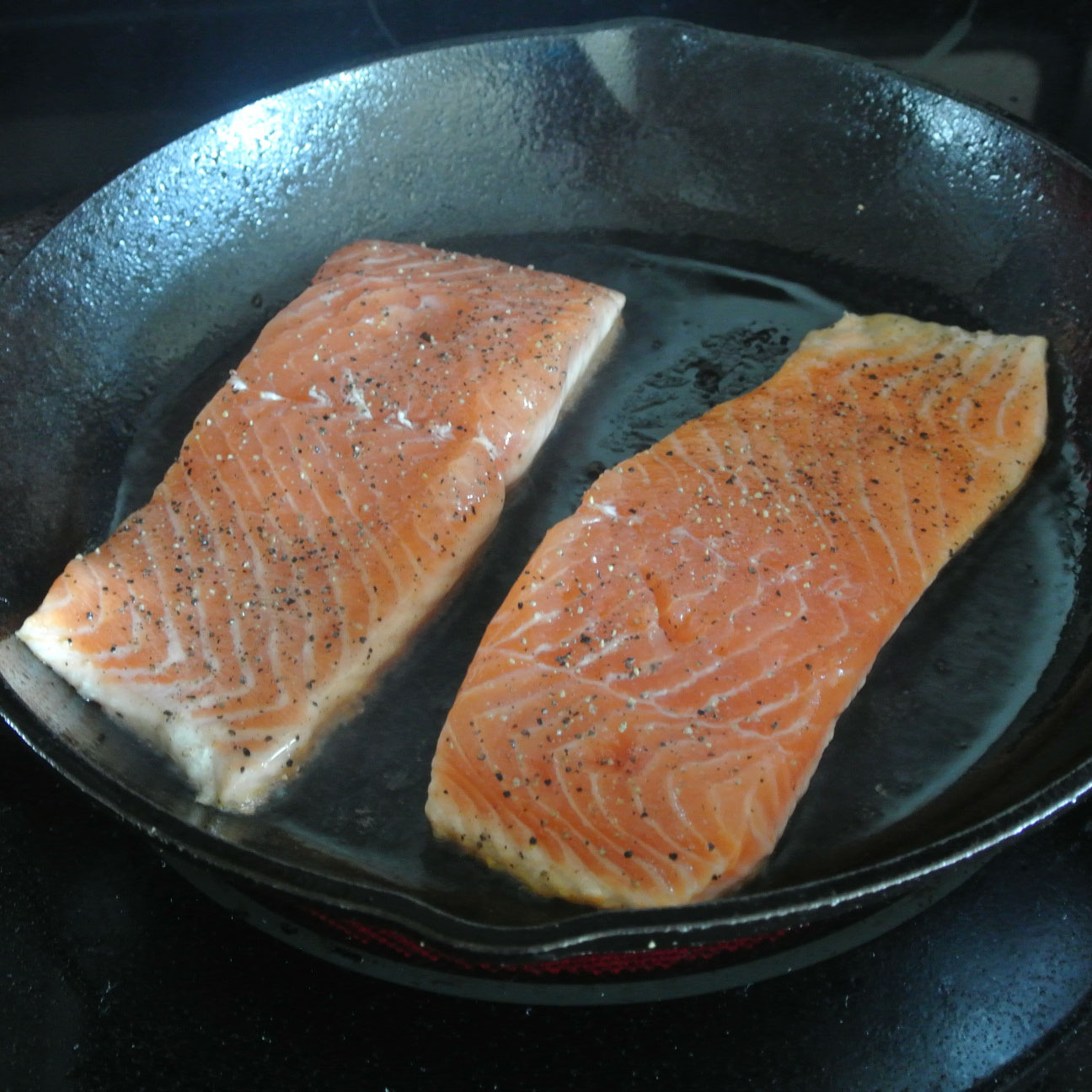 Mom, What's For Dinner? Seared Salmon with MustardCaper Butter