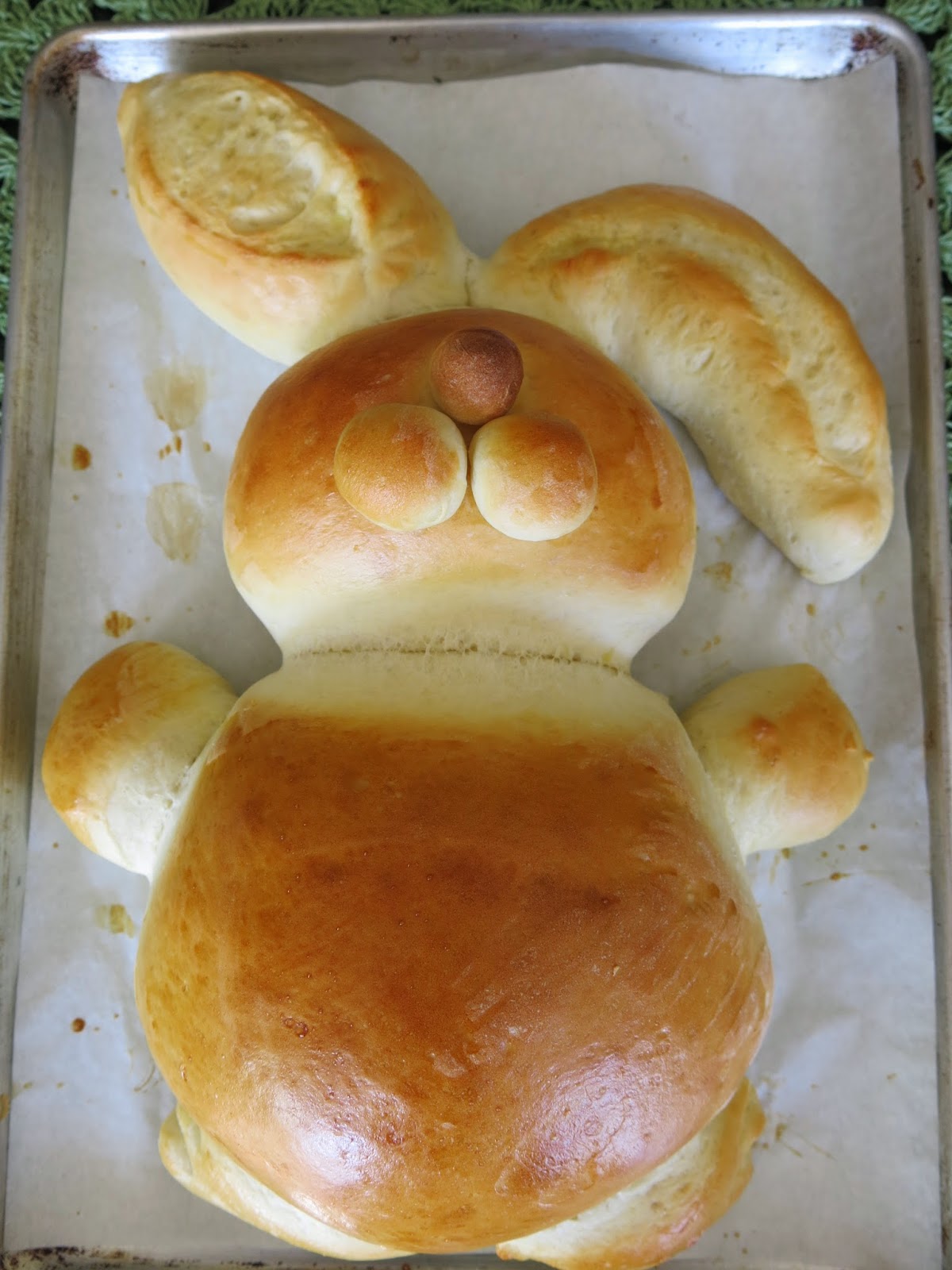 Trying Out New Fun Recipes for Easter Dinner - Easter Bunny Bread with ...