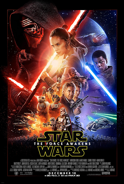 Póster de cine de "Star Wars: El Despertar de la Fuerza" ("Star Wars: The Force Awakens", J.J.Abrams, 2015)