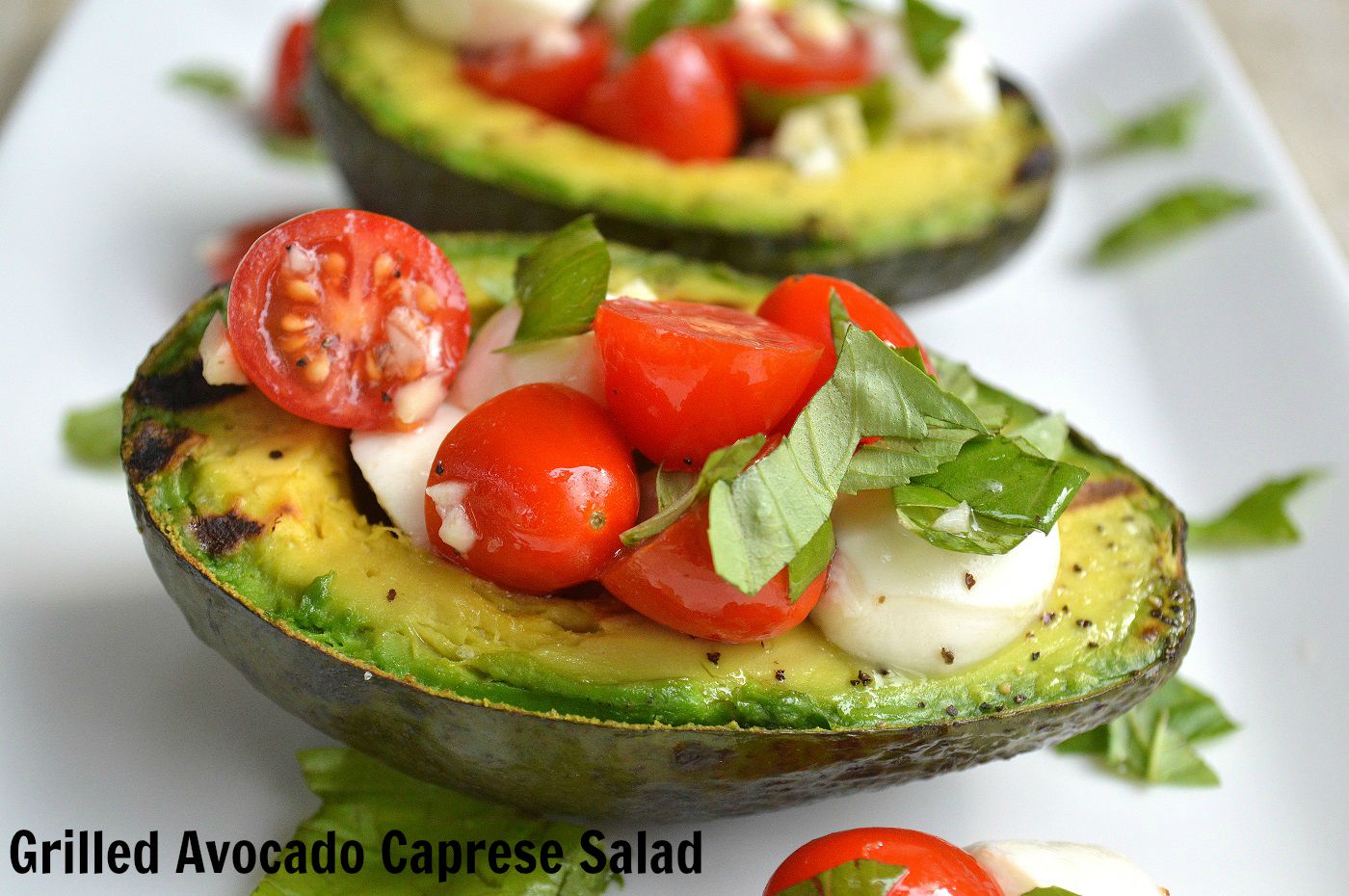 Grilled Avocado Caprese Salad Souffle Bombay