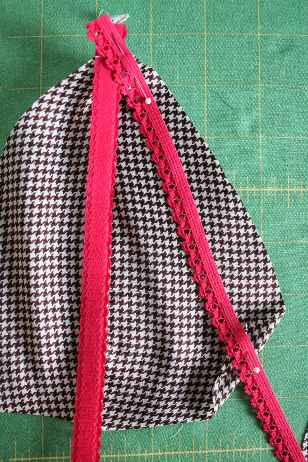 Nicole at Home Tutorial sewing picot elastic on underwear and camisoles