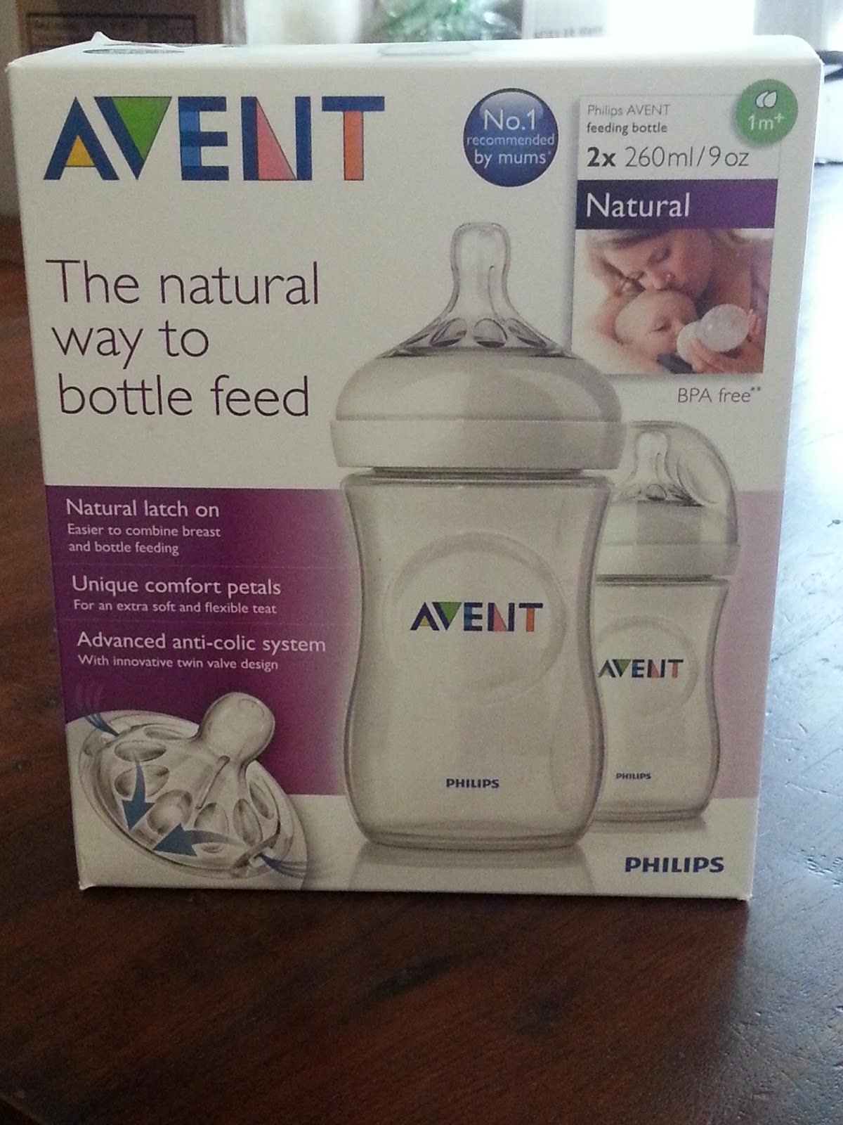 mamapoppet Avent Natural Bottle 2 x 260 ml ( 9 oz )