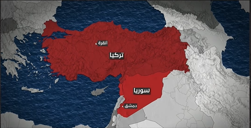 Map of Syria & Turkey
