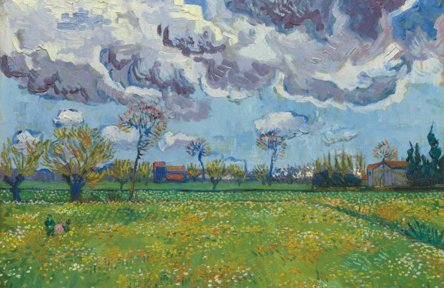 Landscape With Windswept Trees by Vincent van Gogh