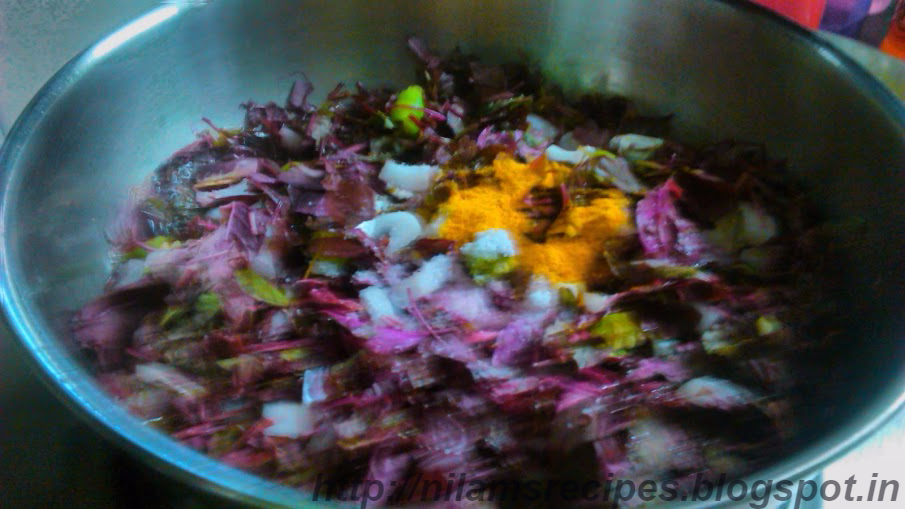 Lal Math BhajiRed Leafy Vegetable Recipe in Marathi लाल माठाची भाजी