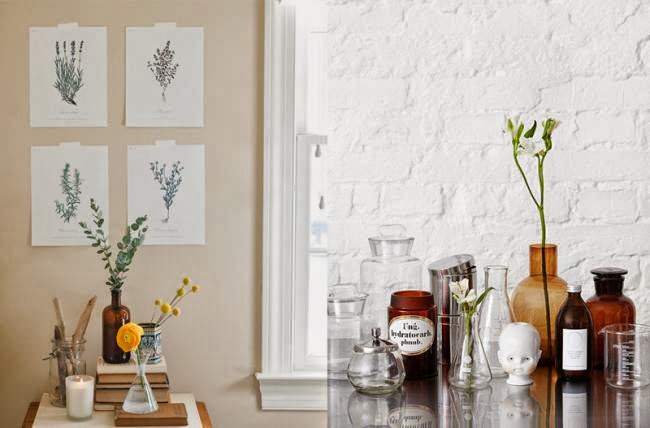 Decoración Fácil: FRASCOS DE BOTICARIO PARA DECORAR