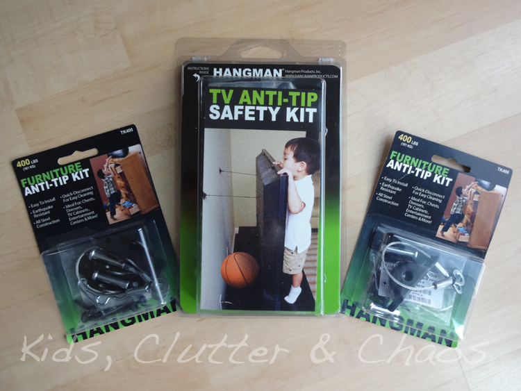 Kids, Clutter and Chaos Hangman Store Anti Tip Furniture & TV Kit Review