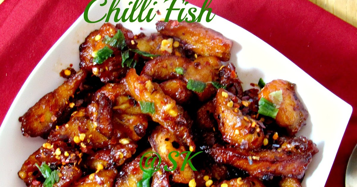Savitha's Kitchen Sweet Chilli fish / With step wise pictures